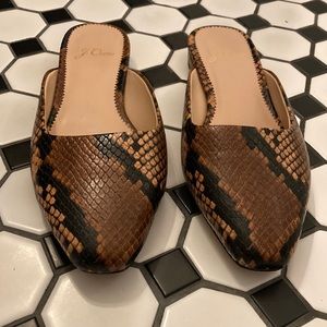 J.Crew snake skin flats